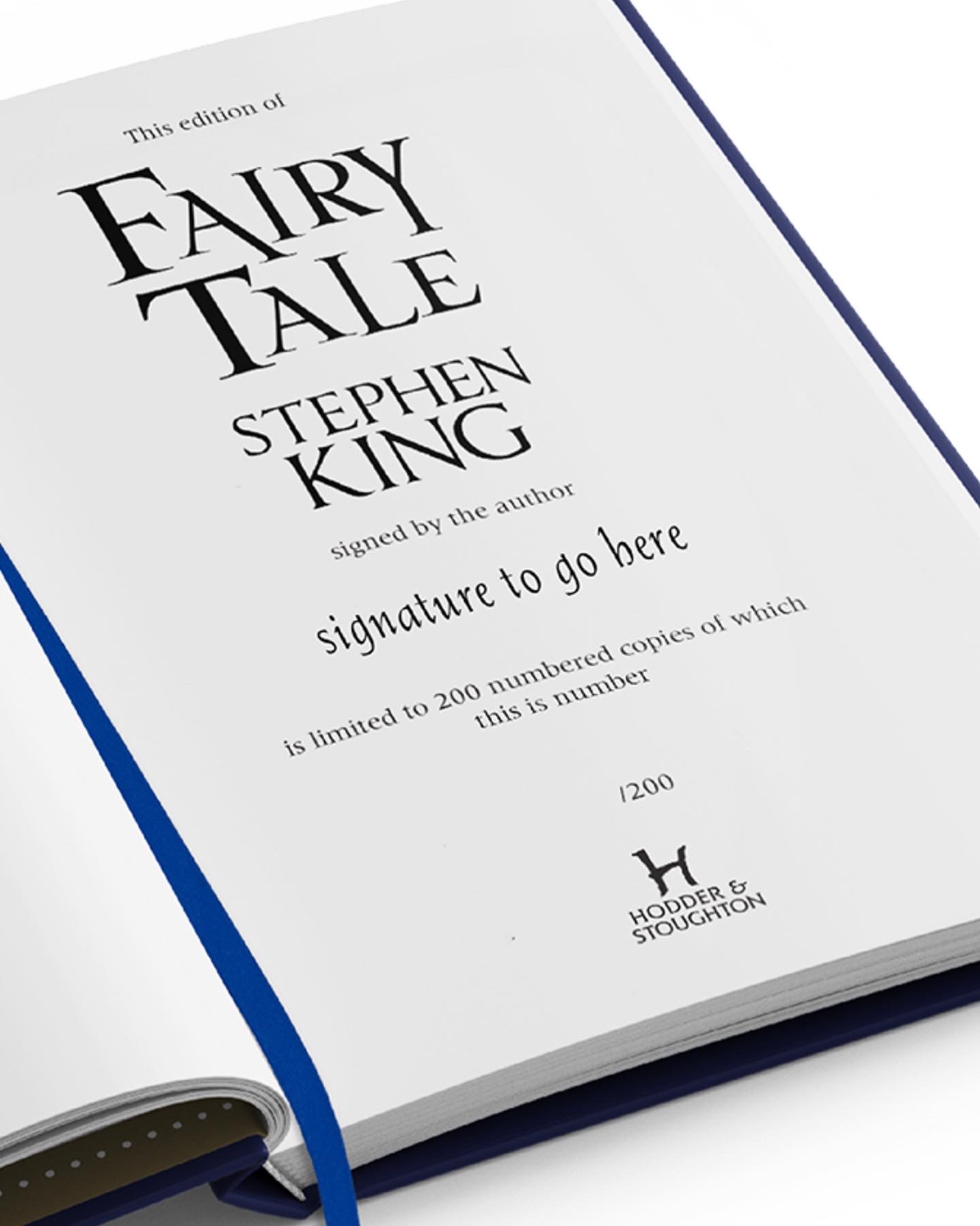 Stephen King Fairy Tale Slipcased Deluxe Limited Edition, Special  Collector's Edition of 2,000 [Double Sealed]